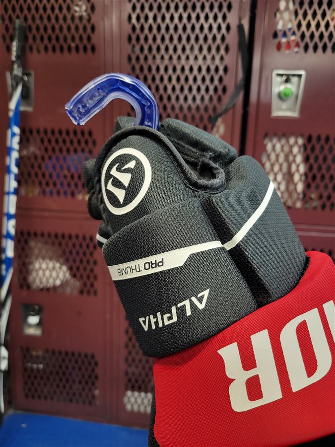 Team locker room gear ready for game day